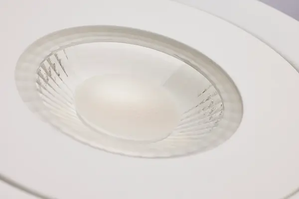15 Watt LED - Fire Rated - 6 Inch Direct Wire Directional Downlight - Round Shape - White Finish - CCT Selectable - Dimmable - 120 Volts - Image 7