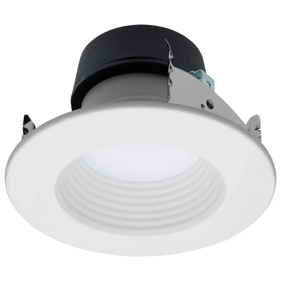 Field Selectable LED Downlight Retrofit - Deep Baffle - 5.8/7/9.5 Watts - 27K/30K/35K/40K/50K CCT - 4 Inch - Round Shape - White Finish - 120 Volts - Image 3