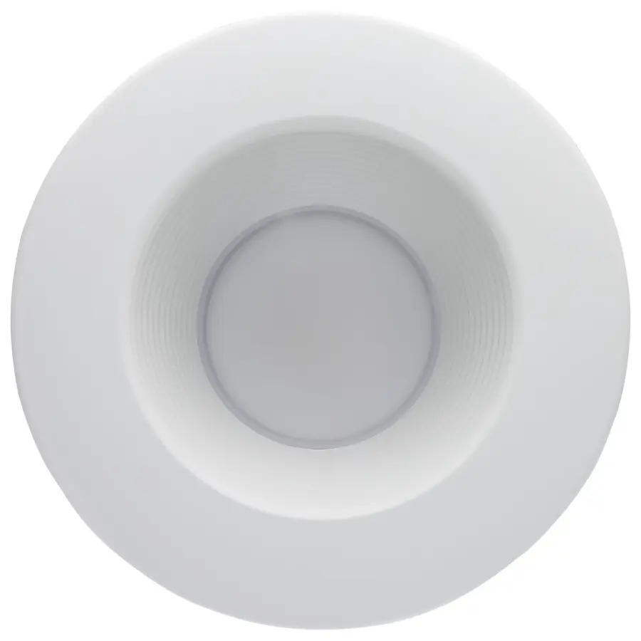 Field Selectable LED Downlight Retrofit - Deep Baffle - 8/10.5/13.5 Watts - 27K/30K/35K/40K/50K CCT - 5-6 Inch - Round Shape - White Finish - 120 Volts - Image 4