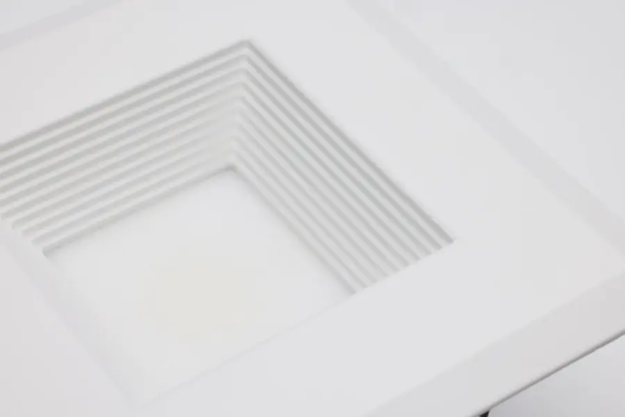 Field Selectable LED Downlight Retrofit - Deep Baffle - 5.8/7/9.5 Watts - 27K/30K/35K/40K/50K CCT - 4 Inch - Square Shape - White Finish - 120 Volts - Image 8