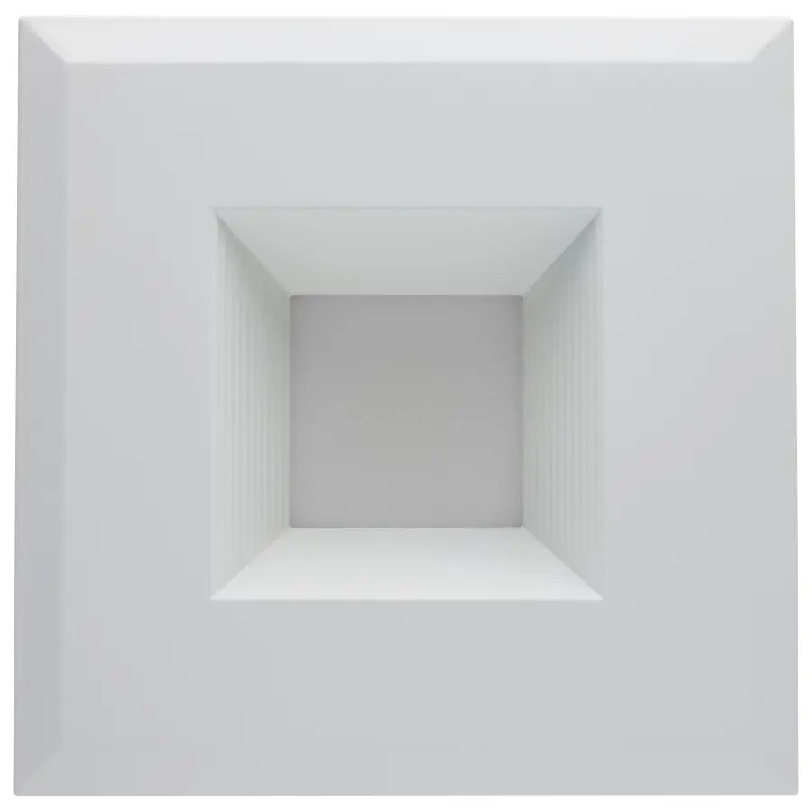 Field Selectable LED Downlight Retrofit - Deep Baffle - 8/10.5/13.5 Watts - 27K/30K/35K/40K/50K CCT - 5-6 Inch - Square Shape - White Finish - 120 Volts - Image 4