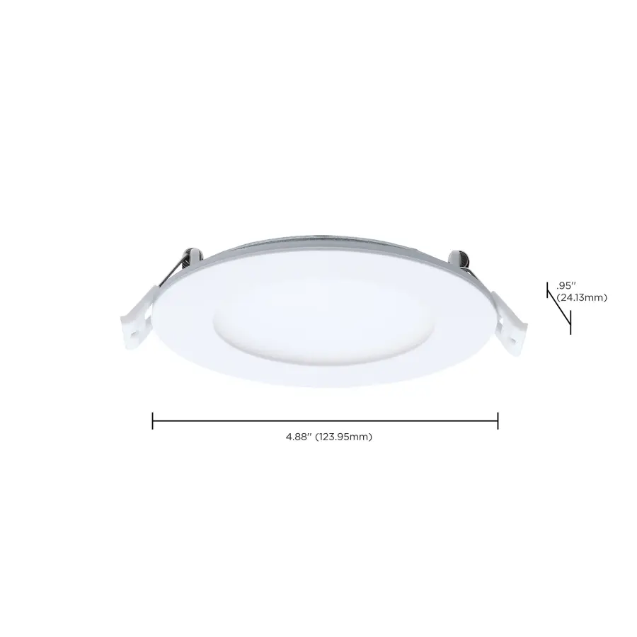 9 Watt LED Direct Wire Downlight with Night Light - 4 Inch - Remote Driver - CCT Selectable - Dimmable - Round - White Finish - Image 19