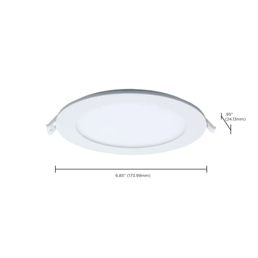 12 Watt LED Direct Wire Downlight with Night Light - 6 Inch - Remote Driver - CCT Selectable - Dimmable - Round - White Finish - Image 19
