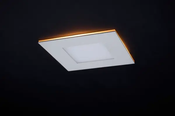 9 Watt LED Direct Wire Downlight with Night Light - 4 Inch - Remote Driver - CCT Selectable - Dimmable - Square - White Finish - Image 11