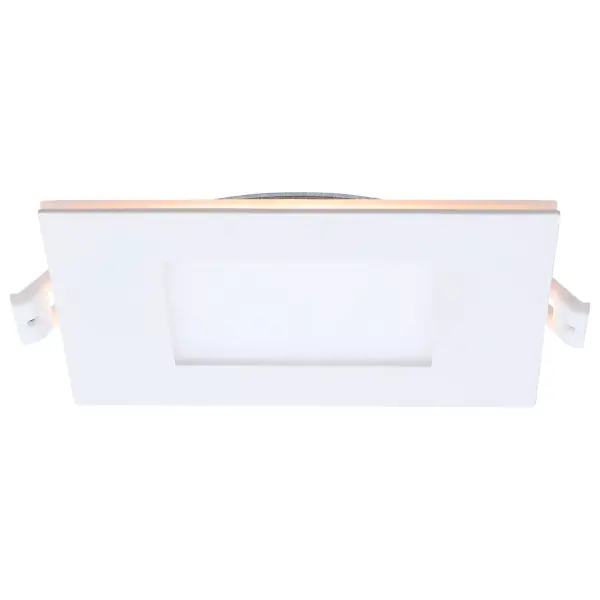 9 Watt LED Direct Wire Downlight with Night Light - 4 Inch - Remote Driver - CCT Selectable - Dimmable - Square - White Finish - Image 4