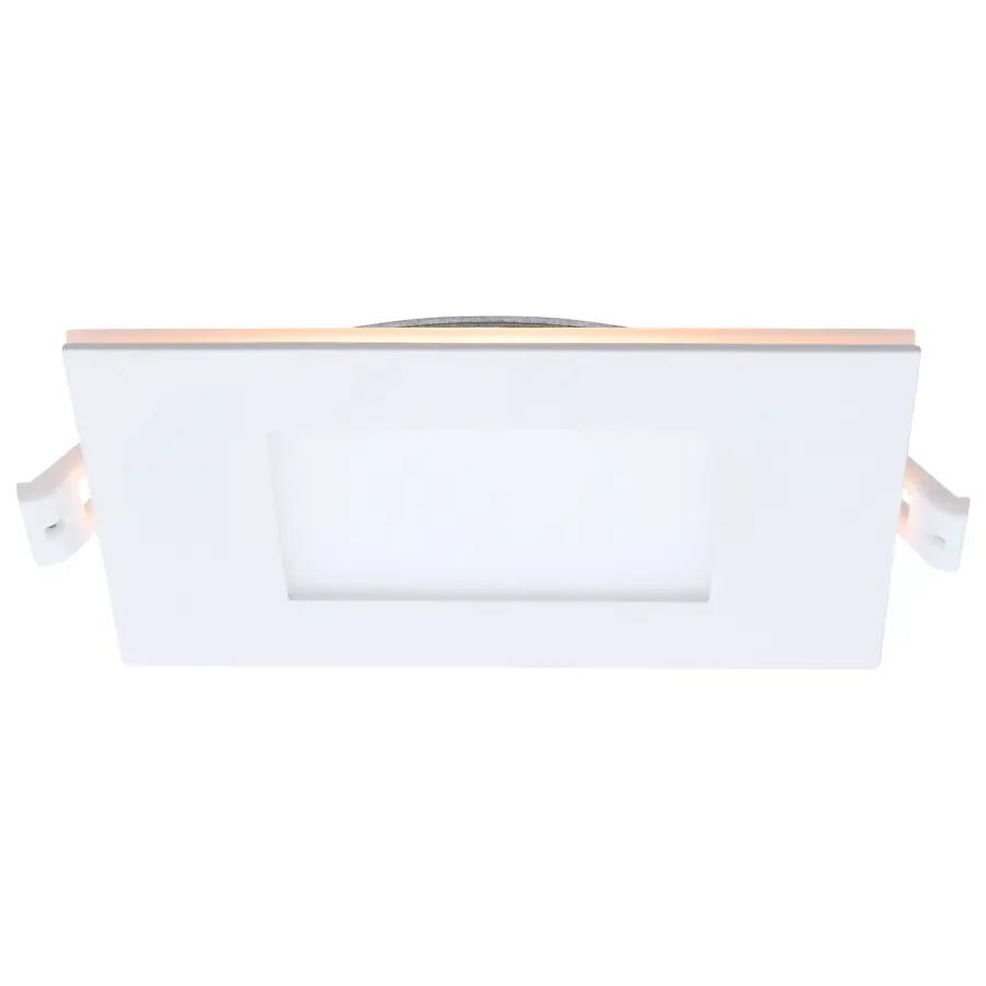 9 Watt LED Direct Wire Downlight with Night Light - 4 Inch - Remote Driver - CCT Selectable - Dimmable - Square - White Finish - Image 4