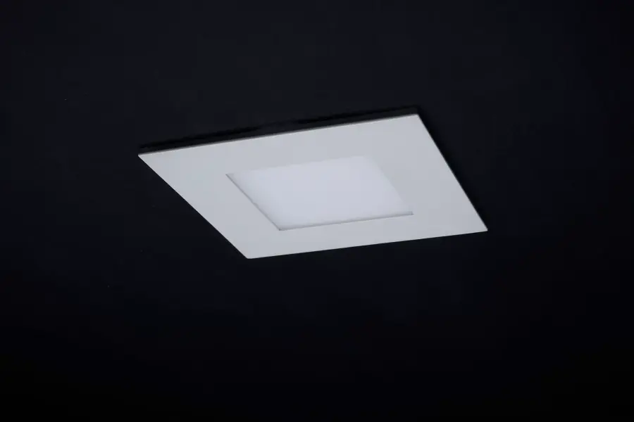 9 Watt LED Direct Wire Downlight with Night Light - 4 Inch - Remote Driver - CCT Selectable - Dimmable - Square - White Finish - Image 9
