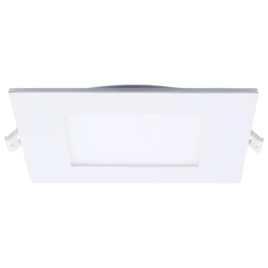 12 Watt LED Direct Wire Downlight with Night Light - 6 Inch - Remote Driver - CCT Selectable - Dimmable - Square - White Finish - Image 2