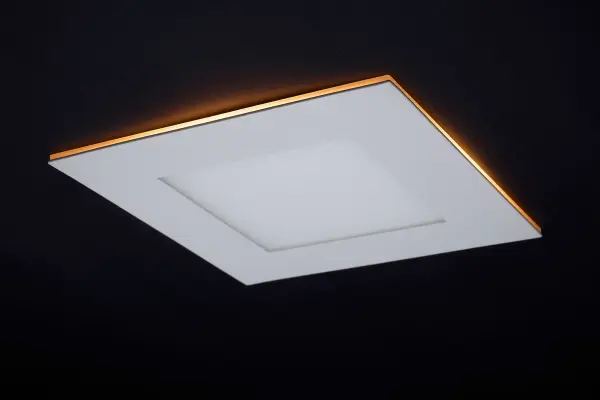 12 Watt LED Direct Wire Downlight with Night Light - 6 Inch - Remote Driver - CCT Selectable - Dimmable - Square - White Finish - Image 11