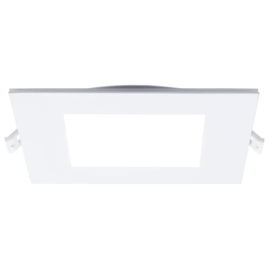 12 Watt LED Direct Wire Downlight with Night Light - 6 Inch - Remote Driver - CCT Selectable - Dimmable - Square - White Finish - Image 3