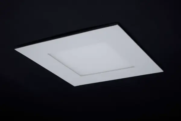 12 Watt LED Direct Wire Downlight with Night Light - 6 Inch - Remote Driver - CCT Selectable - Dimmable - Square - White Finish - Image 9