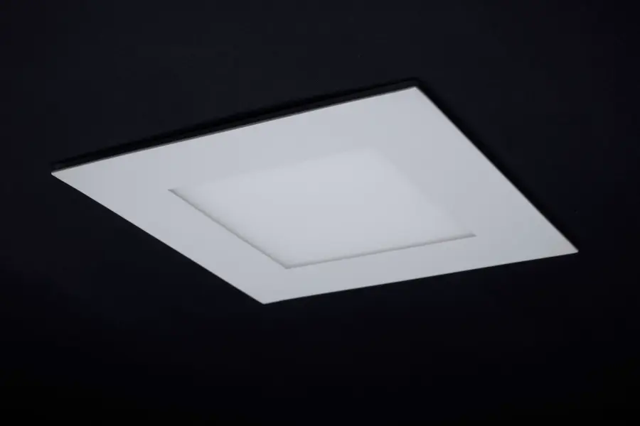 12 Watt LED Direct Wire Downlight with Night Light - 6 Inch - Remote Driver - CCT Selectable - Dimmable - Square - White Finish - Image 9
