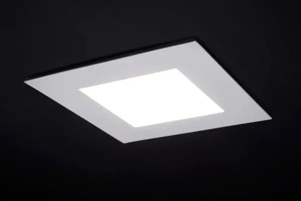 12 Watt LED Direct Wire Downlight with Night Light - 6 Inch - Remote Driver - CCT Selectable - Dimmable - Square - White Finish - Image 10