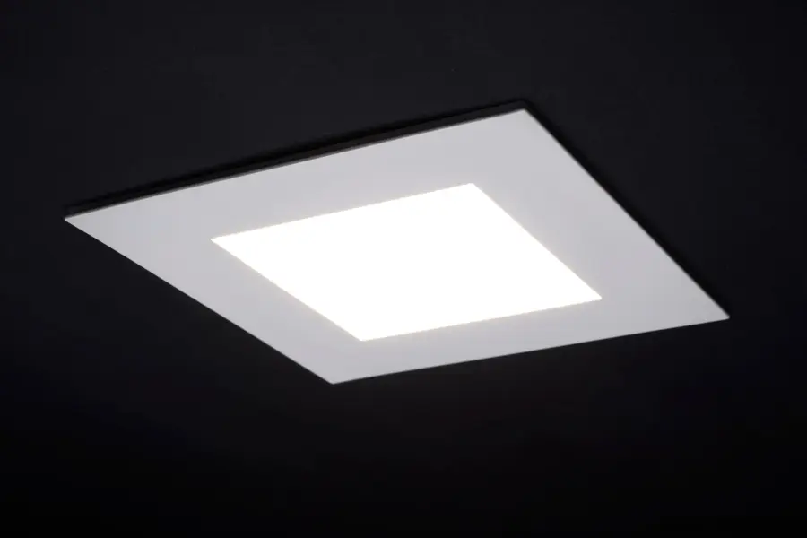 12 Watt LED Direct Wire Downlight with Night Light - 6 Inch - Remote Driver - CCT Selectable - Dimmable - Square - White Finish - Image 10