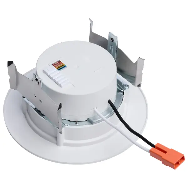 8 Watt - 4 Inch LED Downlight Retrofit - 27K/30K/35K/40K/50K CCT Selectable - Regressed Wafer - Round - Matte White Finish - Image 2