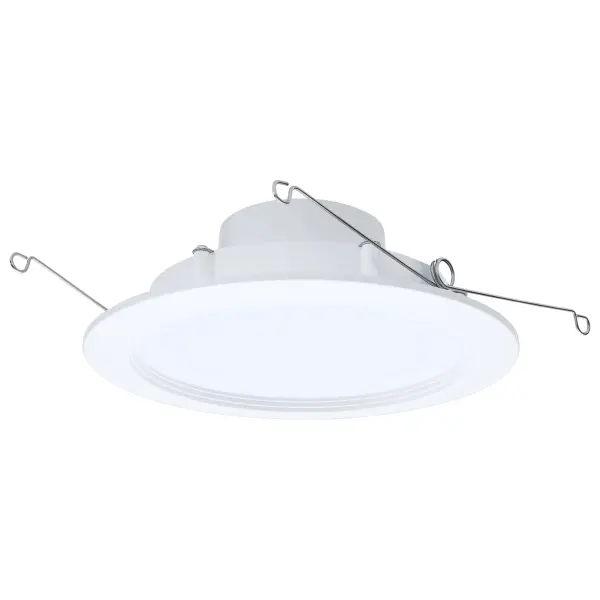9.5 Watt - 6 Inch LED Downlight Retrofit - 27K/30K/35K/40K/50K CCT Selectable - Regressed Wafer - Round - Matte White Finish - Image 4