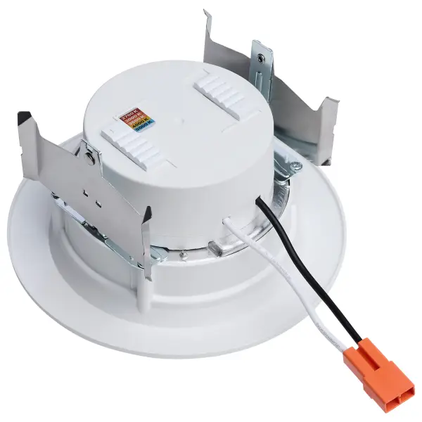6.5/8/9.3 Watt LED Downlight Retrofit - 27K/30K/35K/40K/50K CCT - 4 Inch - Regressed Wafer - Round - Matte White Finish - Image 2