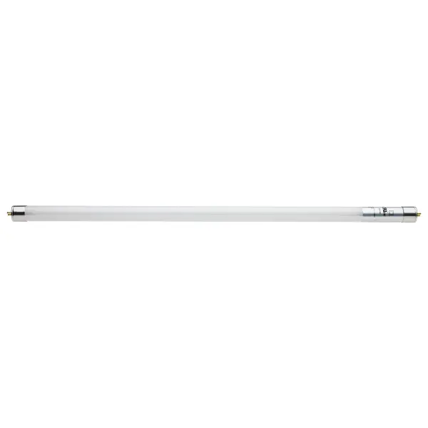 Satco's 7 watt T5 LED Type B miniature bi-pin replaces traditional linear lamps with a no ballast, no external driver option for lasting retrofit conversion. With double ended wiring for convenience, this bulb has a temperature of 6500 kelvins and a lumens count of 700. Providing 50,000 hours of daylight, this bulb is PET coated for shatterproof protection.