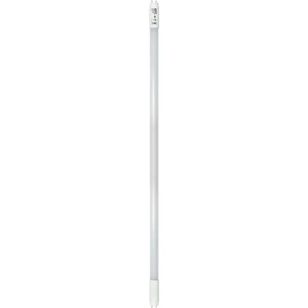 Satco's 7-watt, 18 inch, LED T8 bulb is an ideal lighting solution for a variety of applications. This energy saving, low maintenance lamp has a 160 degree beam spread and a medium bi pin base. This frosted bulb is versatile and delivers 50,000 hours of cool white light. - alternate view