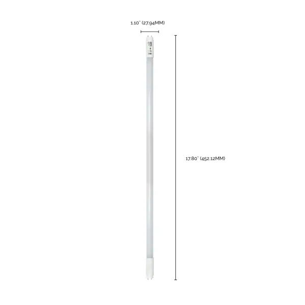 7 Watt - 18 Inch - T8 Linear LED - Medium Bi-Pin G13Base - 4000K - 50000 Average Rated Hours - 750 Lumens - Type B Ballast Bypass - Image 6