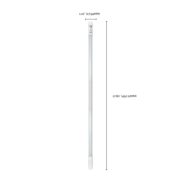 7 Watt - 18 Inch - T8 Linear LED - Medium Bi-Pin G13Base - 6500K - 50000 Average Rated Hours - 770 Lumens - Type B Ballast Bypass - Image 6
