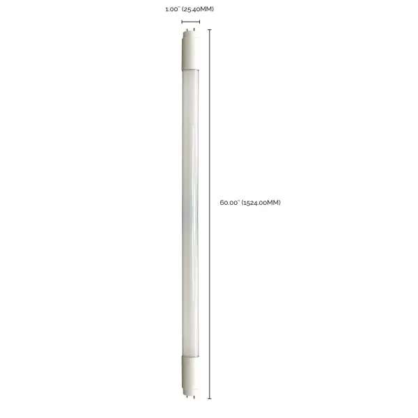 5 Foot - 22 Watt - Linear LED T8 - Type B Ballast Bypass - G13 Bi-Pin Base - 80 CRI - 4000K - Image 3
