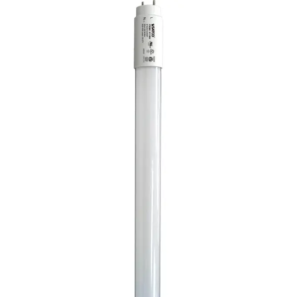 Satco's 30-watt, 70 inch, LED T8 bulb is an ideal lighting solution for a variety of applications. This energy saving, low maintenance lamp has a 160 degree beam spread and a medium bi pin base. This frosted bulb is versatile and delivers 50,000 hours of natural white light.