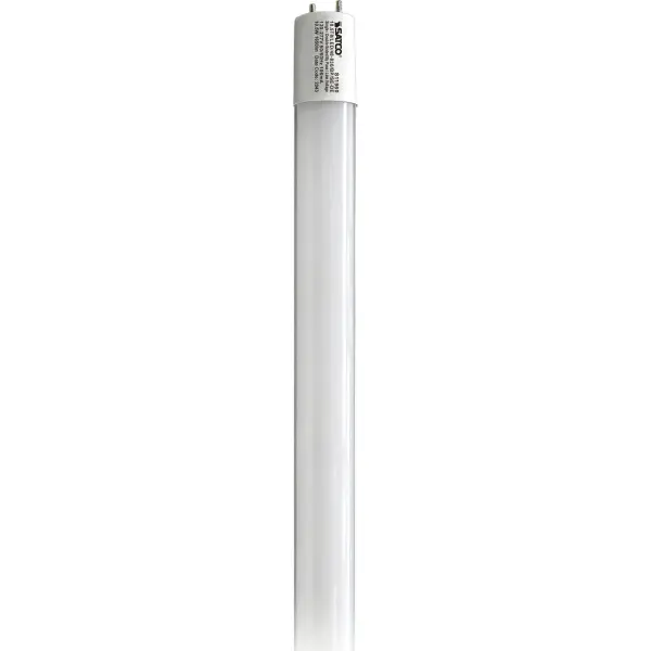 SATCO's Type B ballast bypass lamps, designed to replace T8 or T12 medium bi-pin fluorescent lamps are available in 2', 3', and 4' lengths. They are engineered for single or double-ended wiring options and will not light unless ballast is bypassed. Commercial venues, schools, hospitality, health care - any large scale lighting application - will benefit from immediate energy savings and less maintenance.
