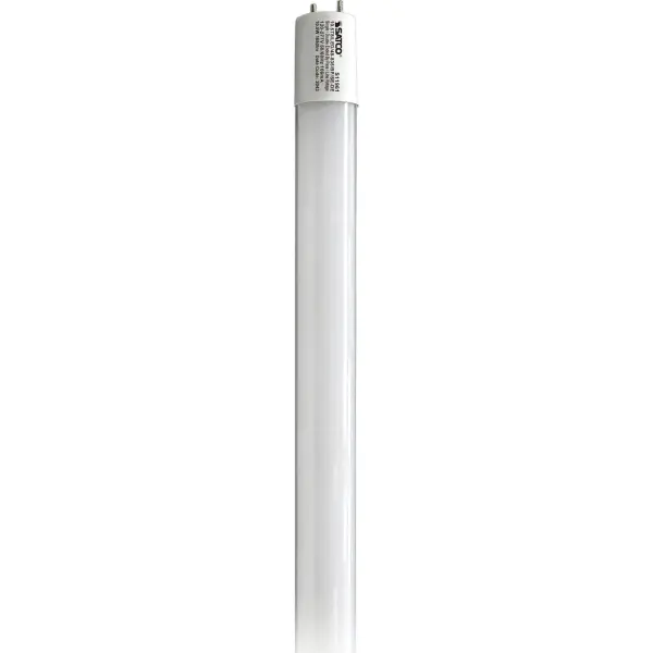SATCO's Type B ballast bypass lamps, designed to replace T8 or T12 medium bi-pin fluorescent lamps are available in 2', 3', and 4' lengths. They are engineered for single or double-ended wiring options and will not light unless ballast is bypassed. Commercial venues, schools, hospitality, health care - any large scale lighting application - will benefit from immediate energy savings and less maintenance.
