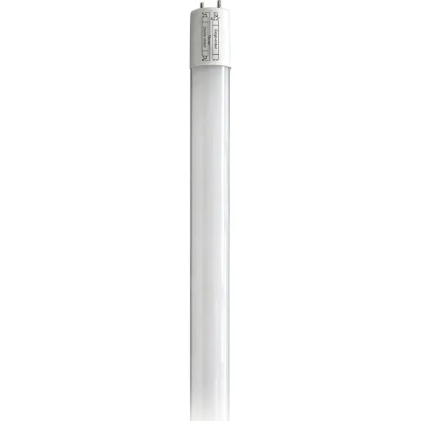 SATCO's Type B ballast bypass lamps, designed to replace T8 or T12 medium bi-pin fluorescent lamps are available in 2', 3', and 4' lengths. They are engineered for single or double-ended wiring options and will not light unless ballast is bypassed. Commercial venues, schools, hospitality, health care - any large scale lighting application - will benefit from immediate energy savings and less maintenance. - alternate view