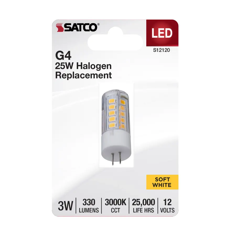3 Watt Mini LED - G4 Base - 3000K - Clear Finish - 12 Volt - Image 2