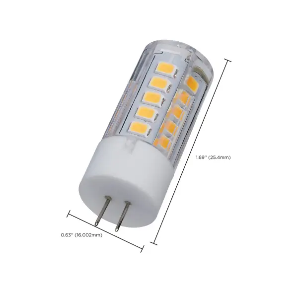 3 Watt Mini LED - G4 Base - 3000K - Clear Finish - 12 Volt - Image 4