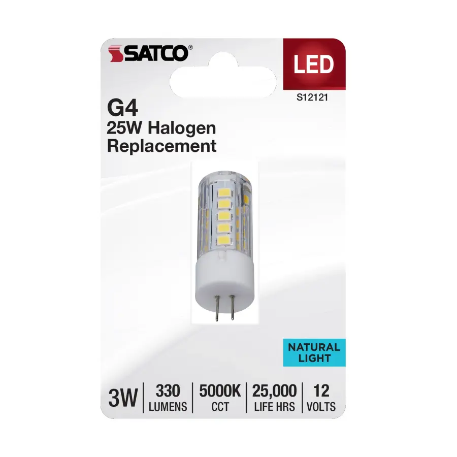 3 Watt Mini LED - G4 Base - 5000K - Clear Finish - 12 Volt - Image 2