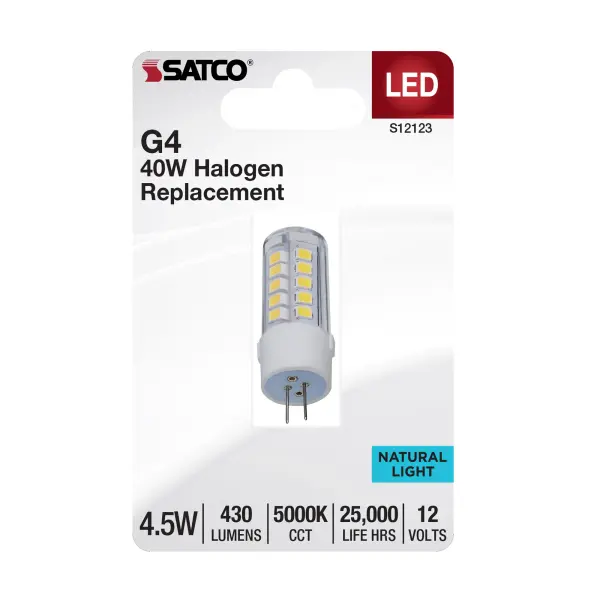 4.5 Watt Mini LED - G4 Base - 5000K - Clear Finish - 12 Volt - Image 2