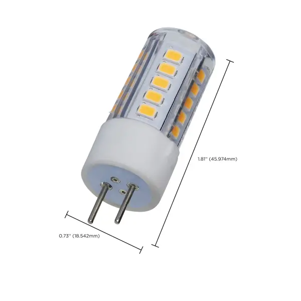 4.5 Watt Mini LED - GY6.35 Base - 3000K - Clear Finish - 12 Volt - Image 4