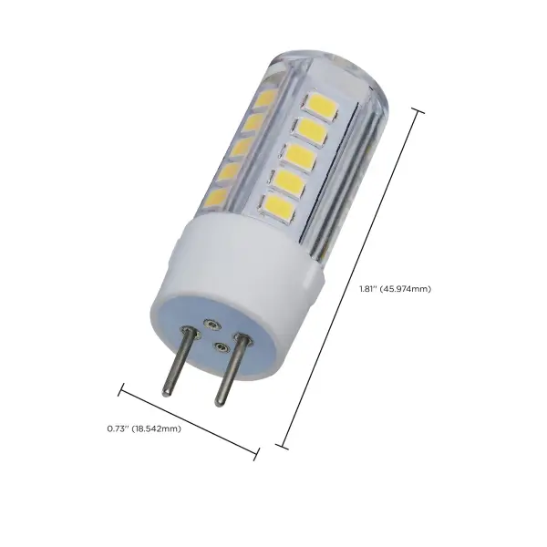 4.5 Watt Mini LED - GY6.35 Base - 5000K - Clear Finish - 12 Volt - Image 4