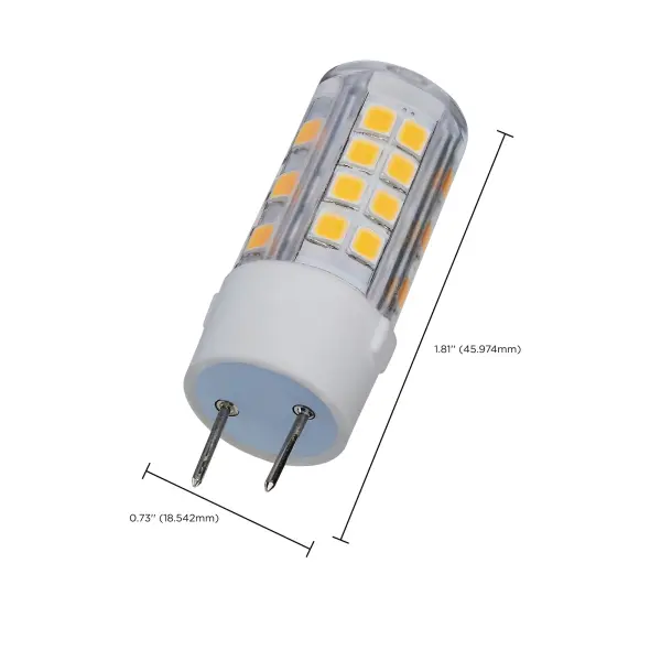 4.5 Watt Mini LED - G8 Base - 3000K - Clear Finish - 120 Volt - Image 4