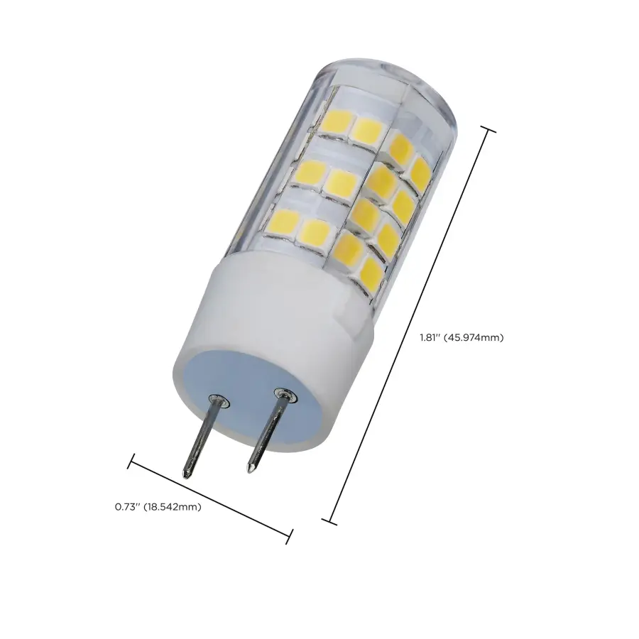 4.5 Watt Mini LED - G8 Base - 5000K - Clear Finish - 120 Volt - Image 4