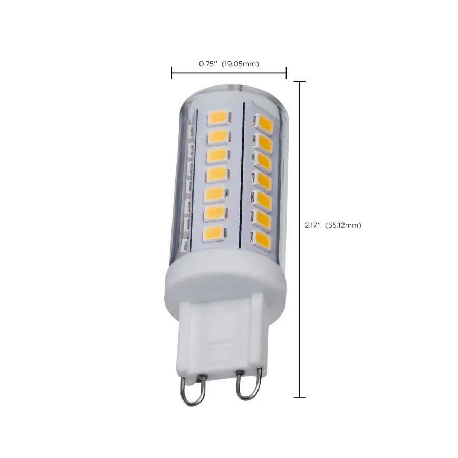5 Watt Mini LED - G9 Base - 3000K - Clear Finish - 120 Volt - Image 4