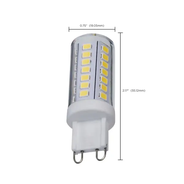 5 Watt Mini LED - G9 Base - 5000K - Clear Finish - 120 Volt - Image 4
