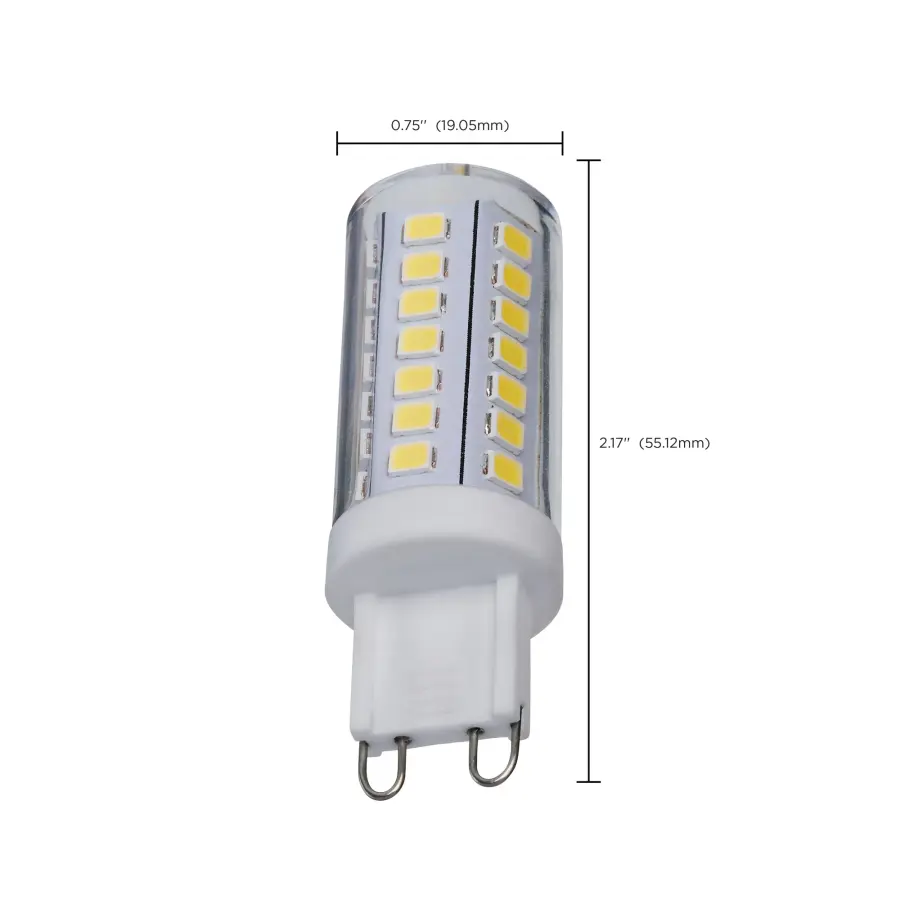 5 Watt Mini LED - G9 Base - 5000K - Clear Finish - 120 Volt - Image 4