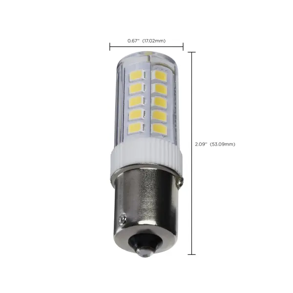 4.5 Watt Mini LED - Bayonet Single Contact Base - 3000K - Clear Finish - 12 Volt - Image 4