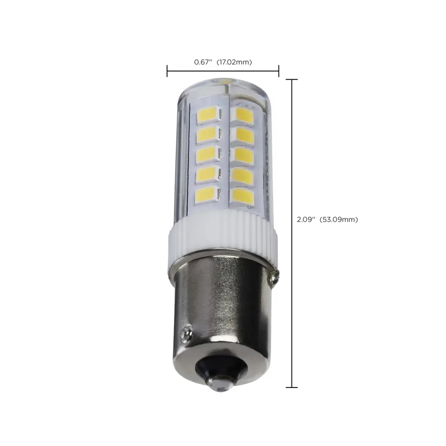4.5 Watt Mini LED - Bayonet Single Contact Base - 3000K - Clear Finish - 12 Volt - Image 4