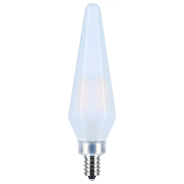 2 Watt Prismatic HX11 LED - 2700K CCT - Candelabra Base - 120 Volt - Frost Finish - 2-Card - Image 1