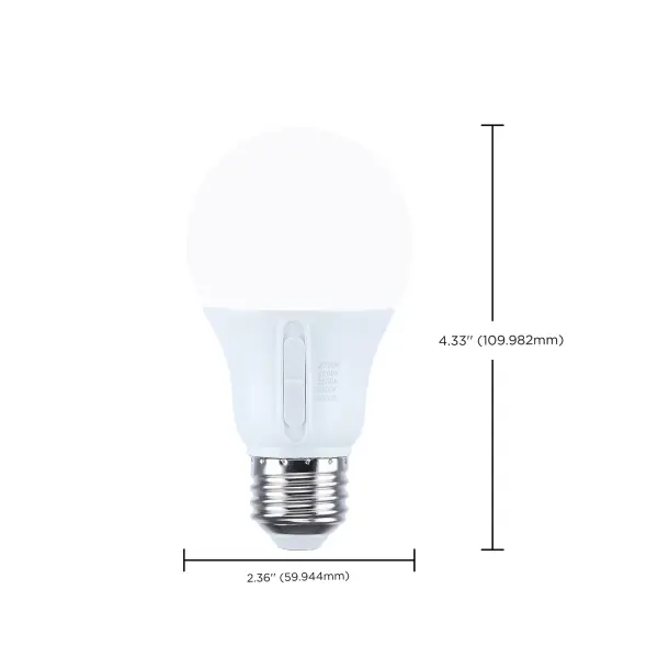 9.5 Watt LED - A19 - 27K/3K/35K/4K/5K - Medium Base - 120 Volt - Image 11