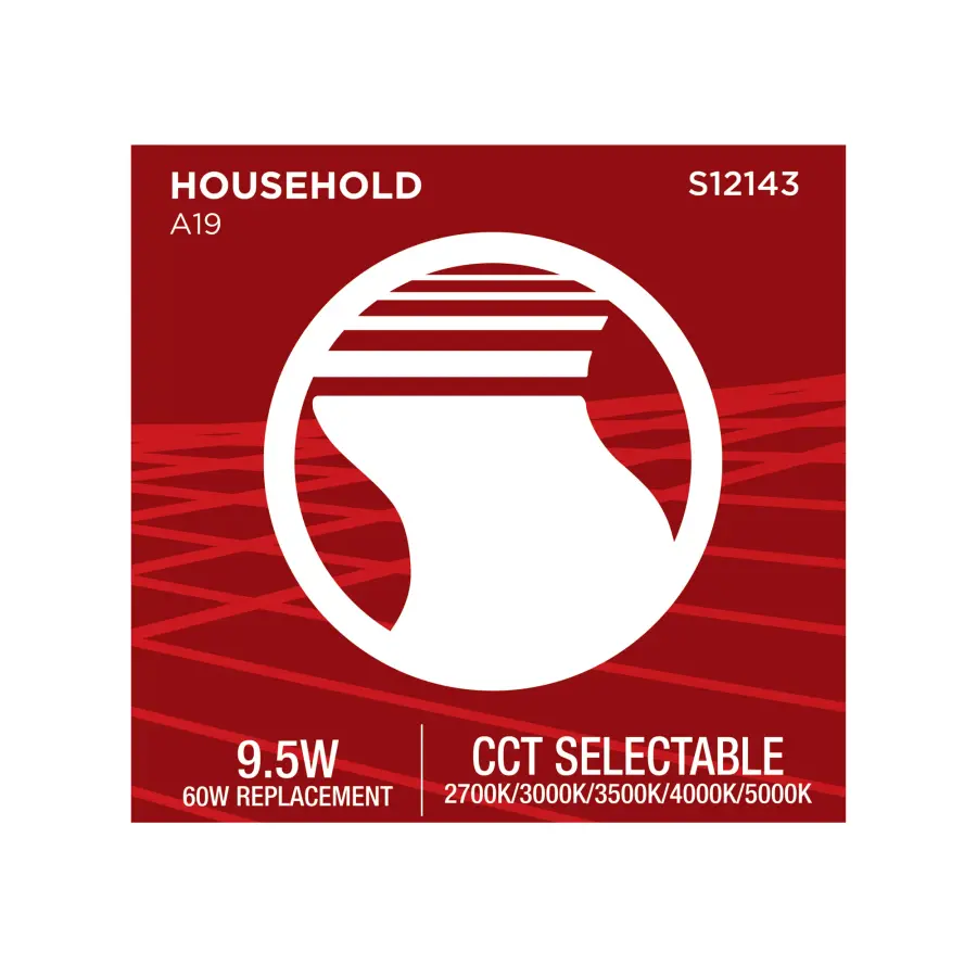 9.5 Watt LED - A19 - 27K/3K/35K/4K/5K - Medium Base - 120 Volt - Image 8