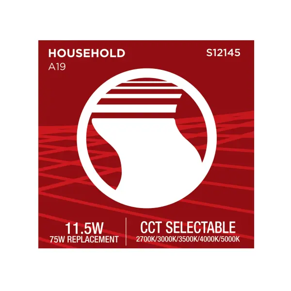 11.5 Watt LED - A19 - 27K/3K/35K/4K/5K - Medium Base - 120 Volt - Image 8