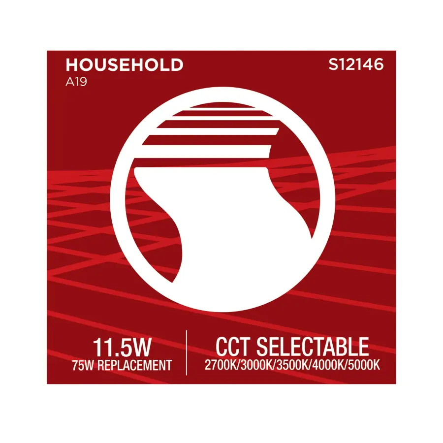 11.5 Watt LED - A19 - 27K/3K/35K/4K/5K - GU24 Base - 120 Volt - Image 8