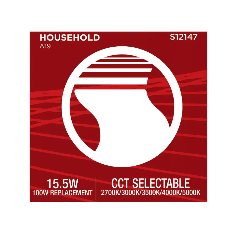 15.5 Watt LED - A19 - 27K/3K/35K/4K/5K - Medium Base - 120 Volt - Image 8