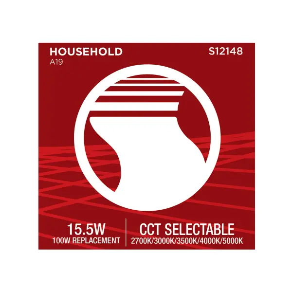 15.5 Watt LED - A19 - 27K/3K/35K/4K/5K - GU24 Base - 120 Volt - Image 8